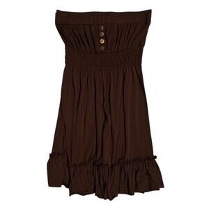 Charlotte Russe Brown Sleeveless Mini Dress